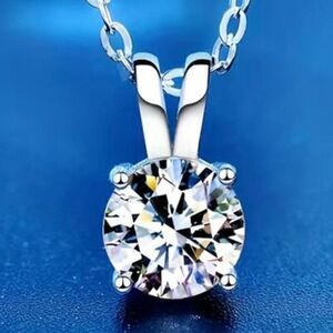 ASQ Spectacular 1ct Moissanite Diamond Necklace